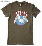 Personalized Custom Green mens Dadi t-shirts with MC5 logo