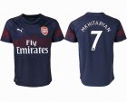 2018-2019 Arsenal thailand version #7 MKHITARYAN blue soccer jersey away