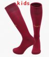 2024 Manchester City club red kid soccer socks second away