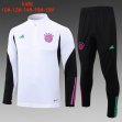 2023-2024 Bayern Munich club white black kid soccer uniforms with long shorts E711#