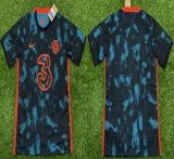 2021-2022 Chelsea club thailand version black blue soccer jersey