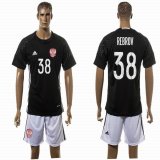 2016 Russia team REBROV #38 goalkeeper soccer jersey black