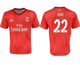 2018-2019 Real Madrid second thailand version #22 ISCO red soccer jerseys away