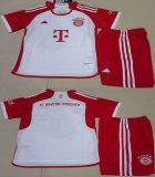 2023-2024 Bayern Munich club white red Youth soccer jerseys away