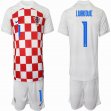 2022 World Cup Croatia team #1 LIUAKDUIC red white soccer jersey home