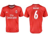 2018-2019 Real Madrid second thailand version #6 NACHO red soccer jerseys away