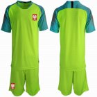 2021 Poland Team green goalkeeper soccer jersey