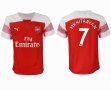 2018-2019 Arsenal thailand version #7 MKHITARYAN white red soccer jersey home