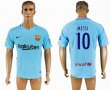 2017-2018 Barcelona Thailand version #10 MESSI skyblue soccer jersey away