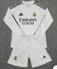 2024-2025 Real Madrid club white long sleeves soccer jerseys home