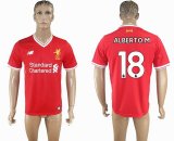 2017-2018 Liverpool Thailand version #18 ALBERTO.M red soccer jersey home