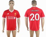 2017-2018 Liverpool Thailand version #20 LALLANA red soccer jersey home