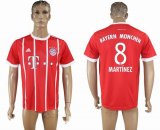 2017-2018 Bayern Munich Thailand version #8 MARTINEZ red soccer uniforms home