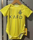 Al Nassr club yellow soccer baby clothes home