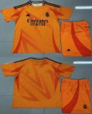 2024-2025 Real Madrid club orange soccer jersey away-QQ