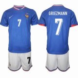2024-2025 France team #7 GRIEZMANN blue white soccer jerseys home