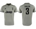 2018-2019 Juventus #3 CHIELLINI thailand version gray soccer jersey home