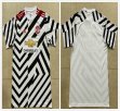 2020-2021 Manchester United club thailand version white black soccer jerseys away