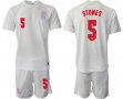 2022 World Cup England #5 STONES white soccer jerseys home