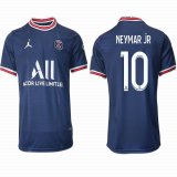 2021-2022 Paris Saint-Germain club thailand version #10 NEYMAR JR blue soccer jerseys home