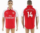 2017-20178 Arsenal Thailand version #14 WALCOTT red soccer jersey home