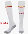 2024 Liverpool club white kid soccer socks second away